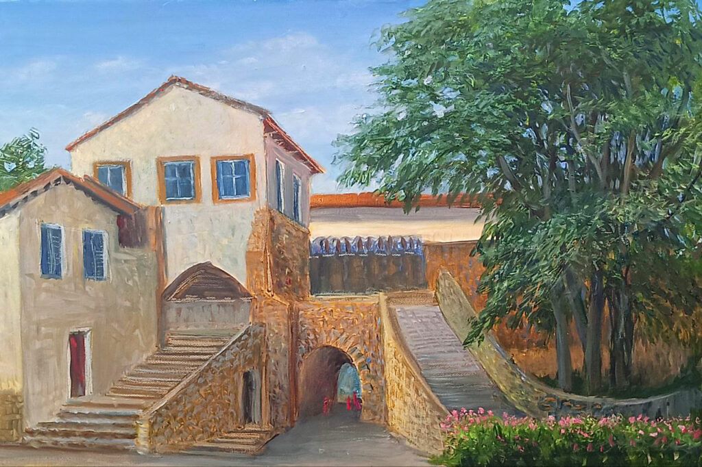 Photo of fine art picture Paphos Gate 2024 oils on canvas